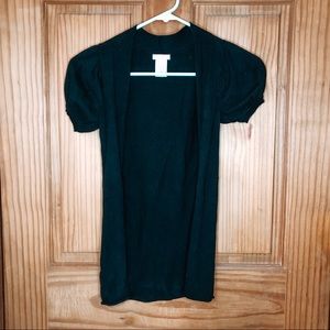 Xhilaration Girls Black Cardigan Sweater (XS)